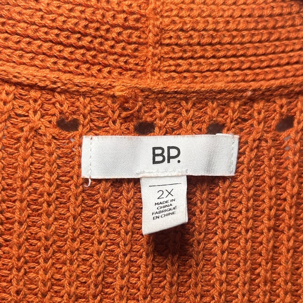 BP. Women’s Long Line Open Front Rust Colored Car… - image 5